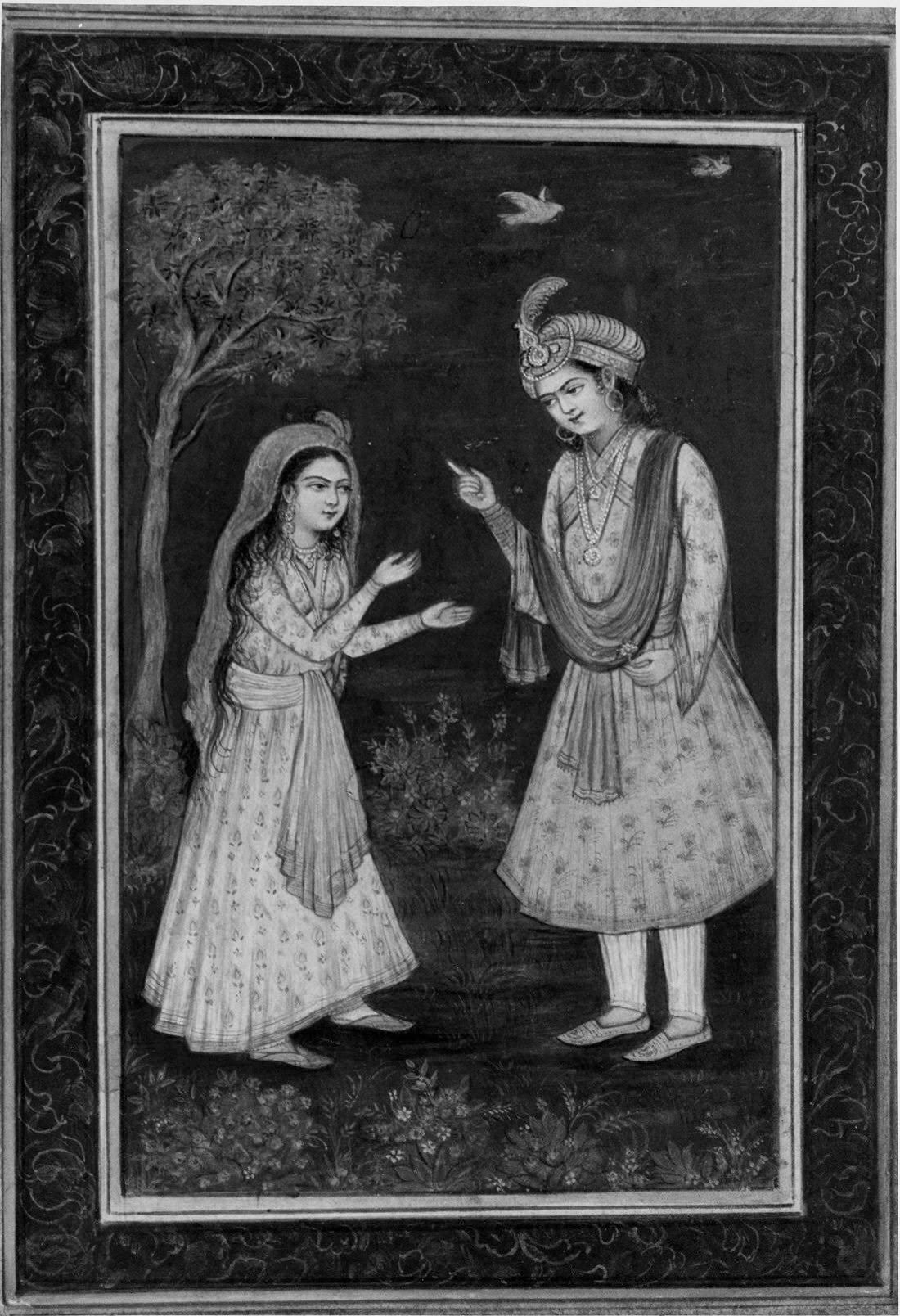 Royal Lovers in a Landscape Setting