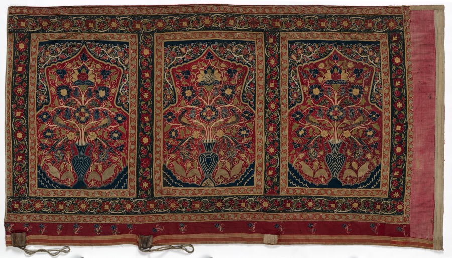 Royal Round Tent made for Muhammad Shah (wall panel with three design units)