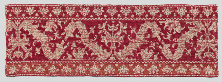 Fragment of a furnishing textile