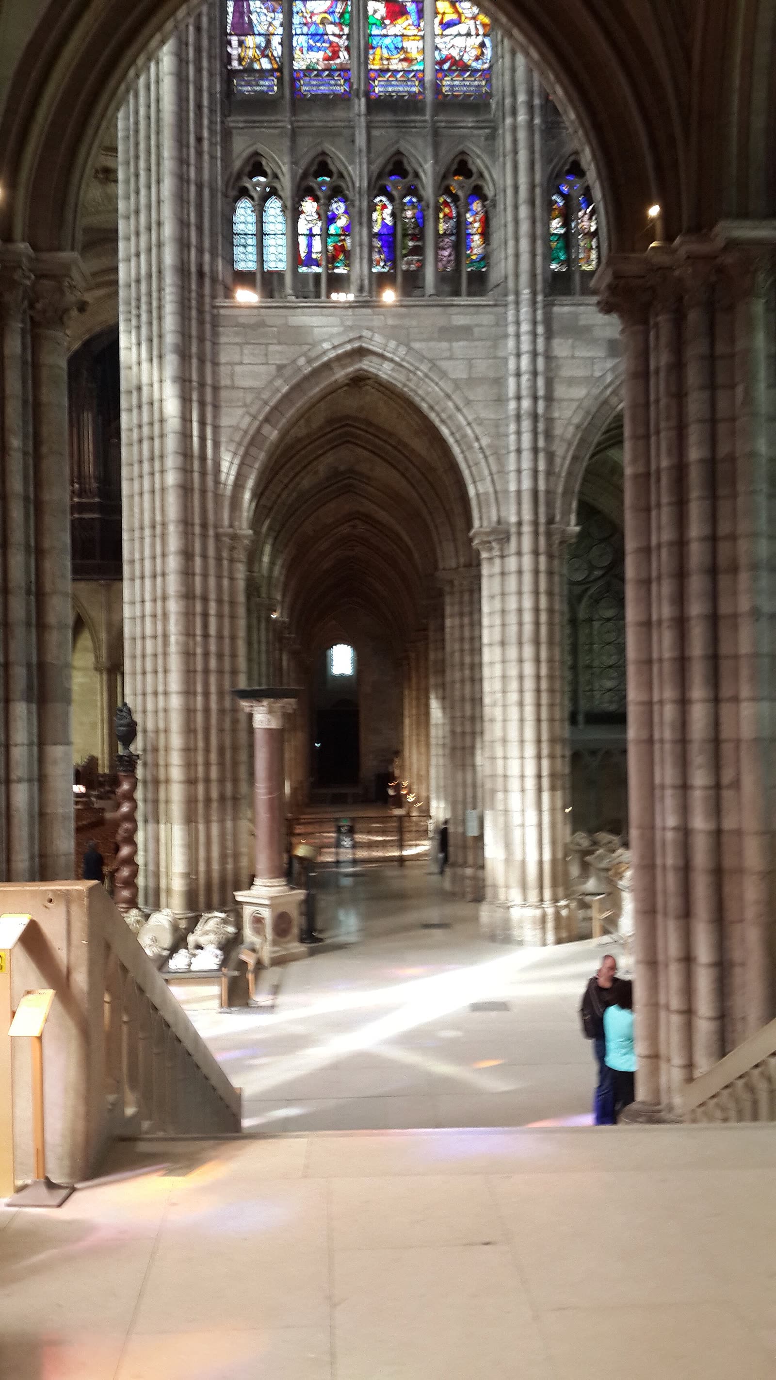 Gothic pointed arches-Interior of Basilique Saint-Denis